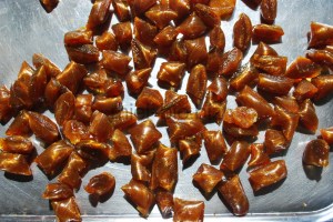 Bonbons miel et propolis bio En cours de fabrication.