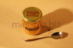 Miel de Bruyère bio pot de 250g dessus