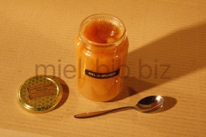 Miel de Bruyère bio pot de 500g ouvert
