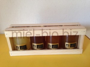 Coffret 4 pots de 125g de miel bio
