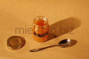 Miel de Thym bio pot de 125g ouvert